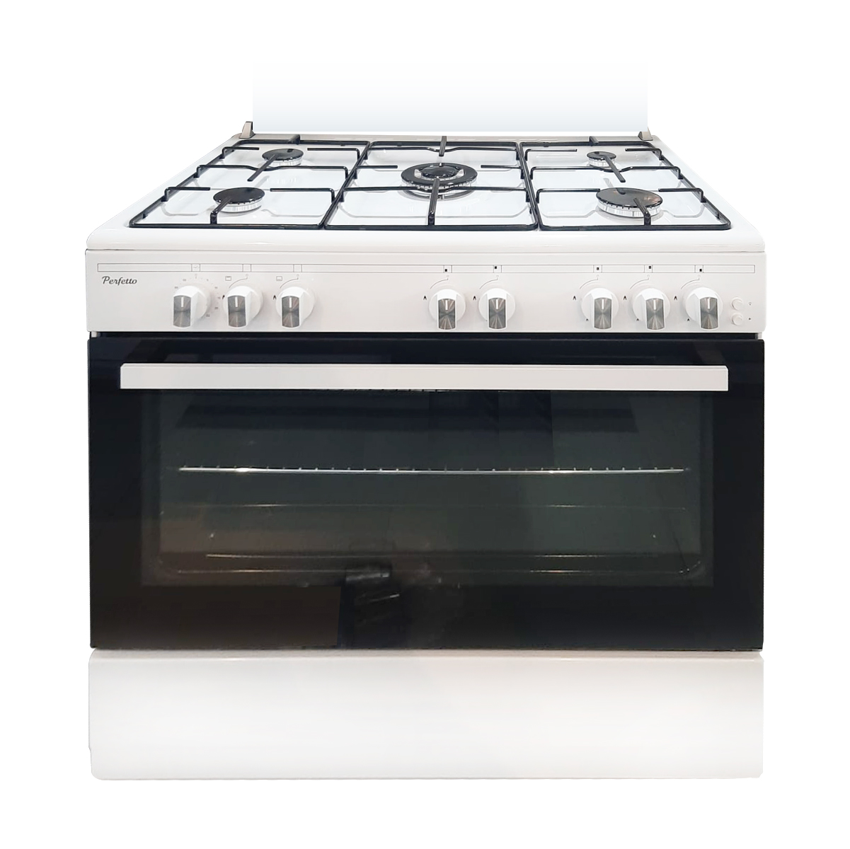 Perfetto Oven, 5 Burners, Ignition, Giant 90cm, White, PER95GIANT